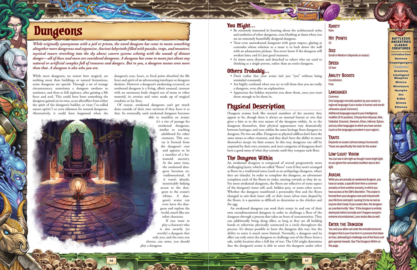 Battlezoo Ancestries: Classic Creatures PDF & Foundry VTT
