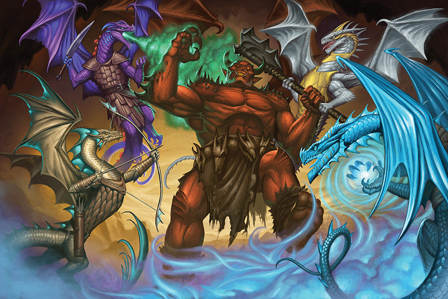 Bundle: Battlezoo Bestiary, Ancestries: Dragons & Jewel of the Indigo Isles Hardcovers & PDFs