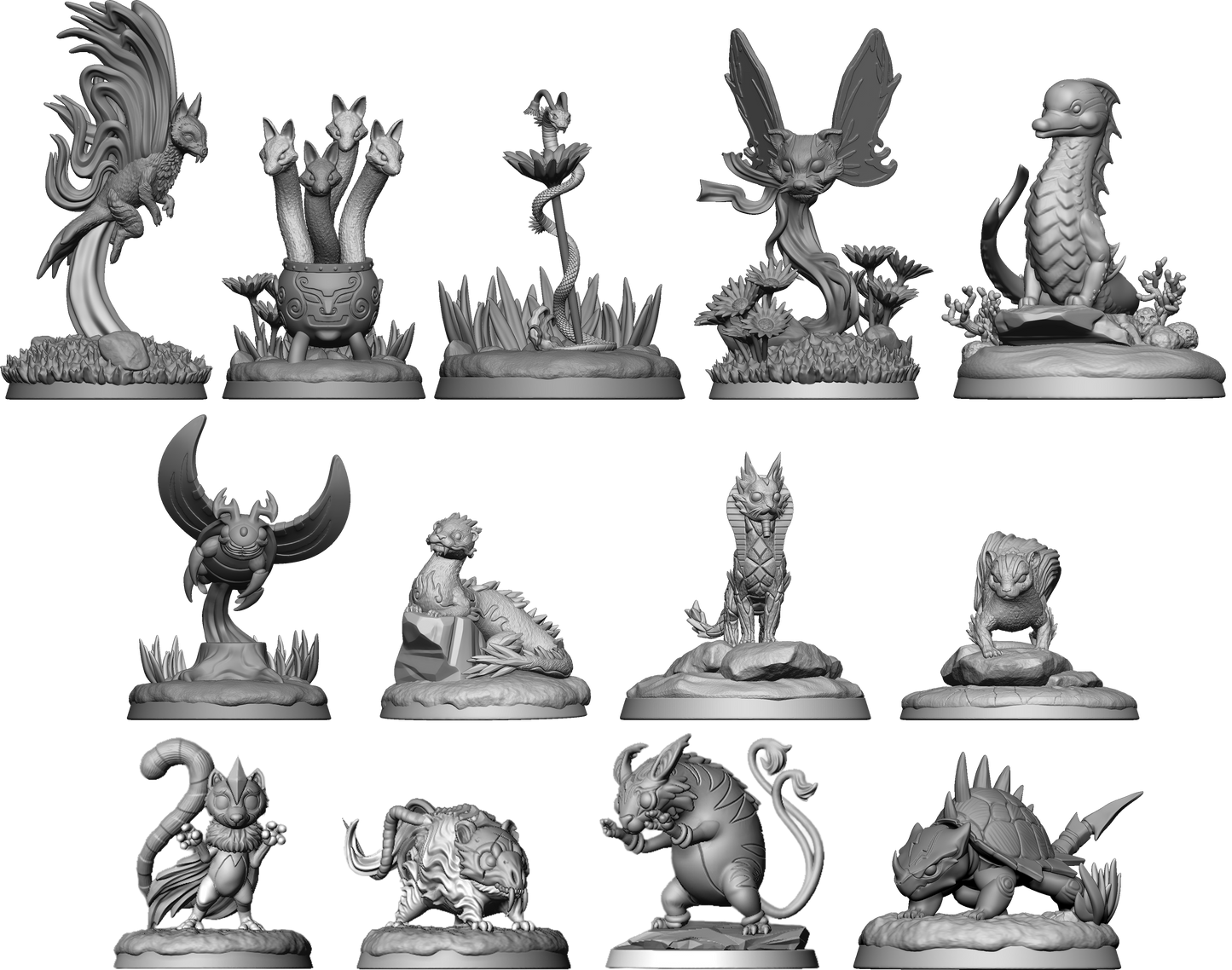 13 Eldamon Common Battle Form STL Miniature Files
