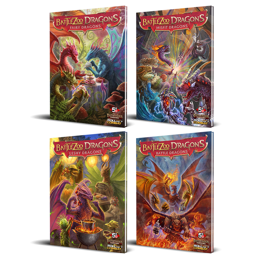 Bundle: Battlezoo Dragons 4 Books