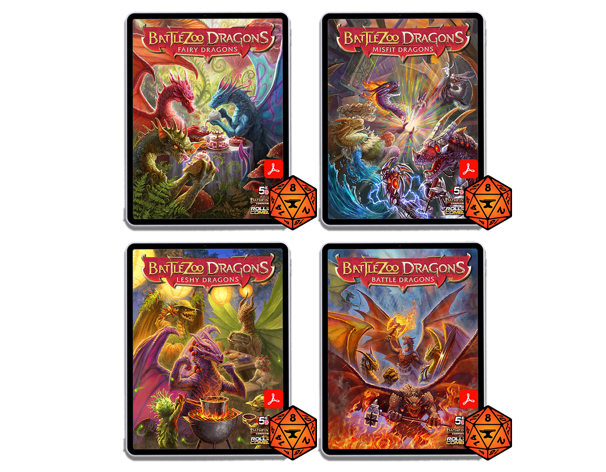 Bundle: Battlezoo Dragons 4 Books