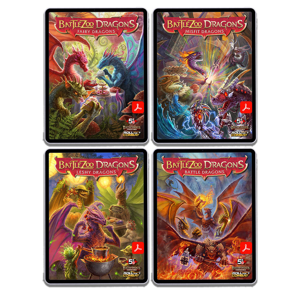 Bundle: Battlezoo Dragons 4 Books