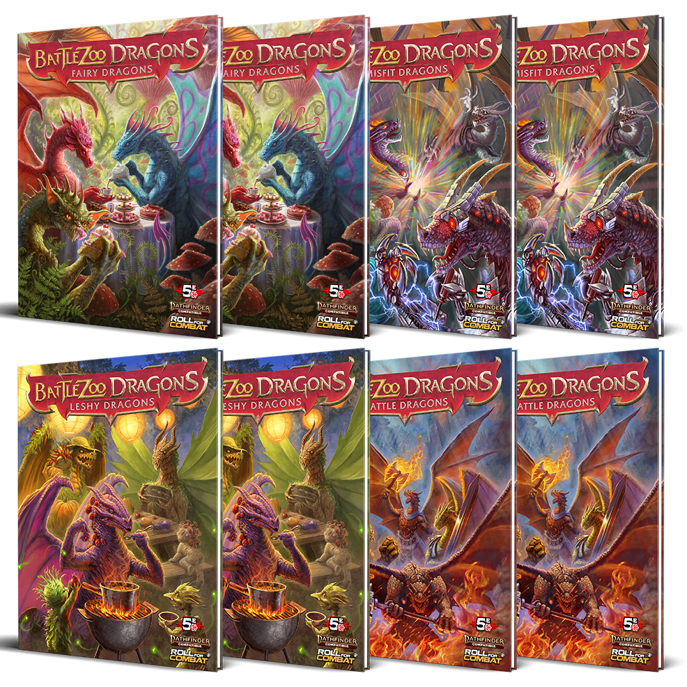 Bundle: Battlezoo Dragons 4 Books