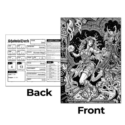 Monster Hunt Premade 1st-Level Characters Shadowdark PDFs
