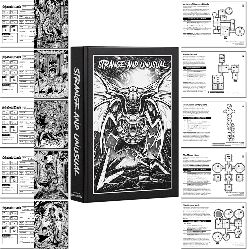 Strange & Unusual Shadowdark PDF