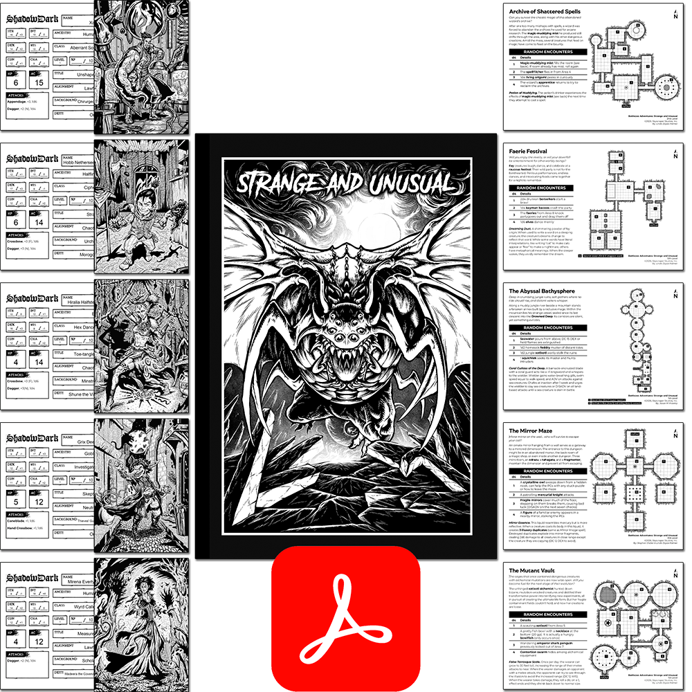 Strange & Unusual Shadowdark PDF