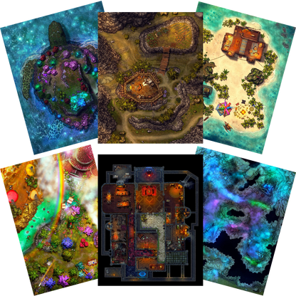 Battlezoo Ancestries: Year of Titans Themed Battle Maps