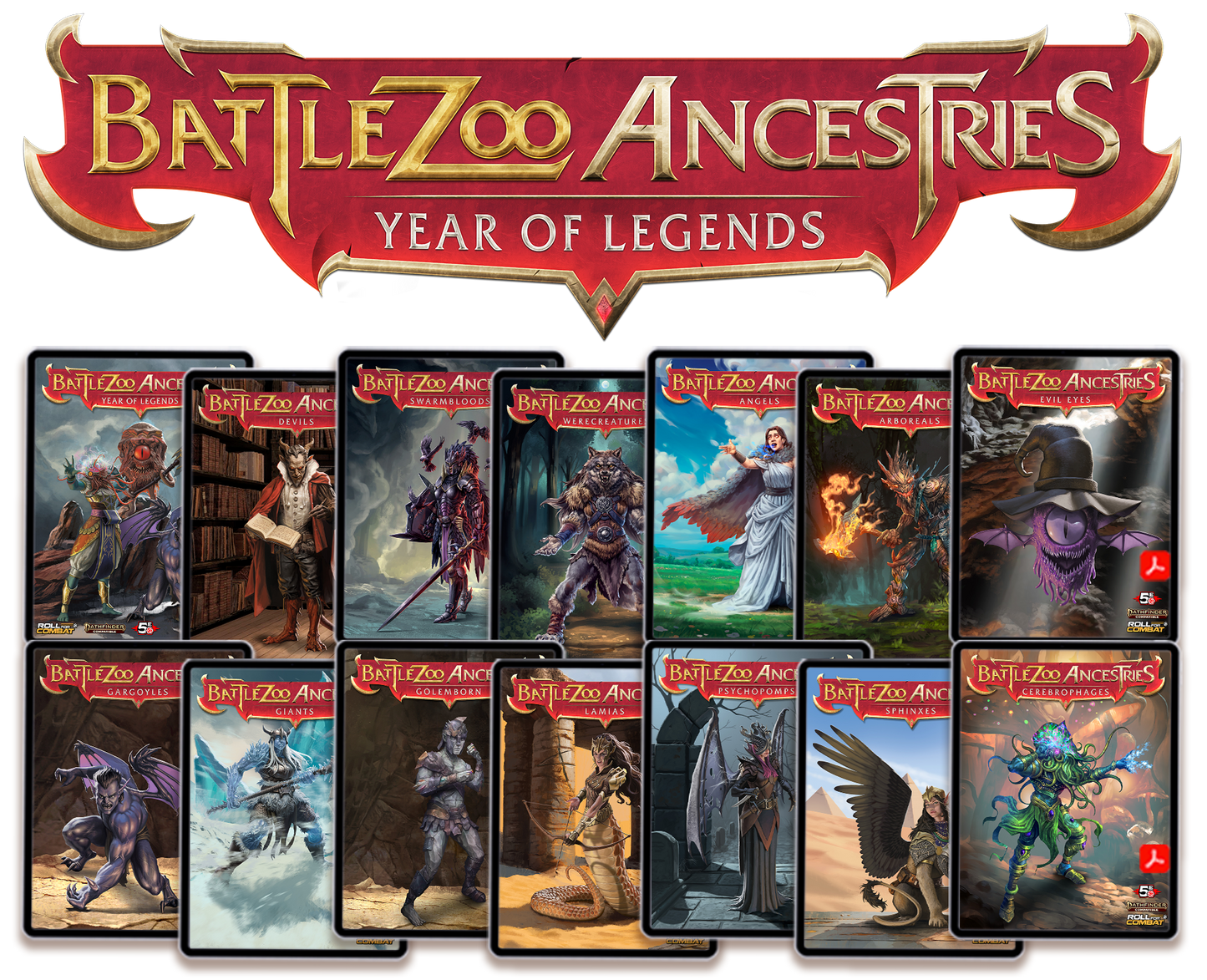 Battlezoo Ancestries: Year of Legends PDF & Foundry VTT
