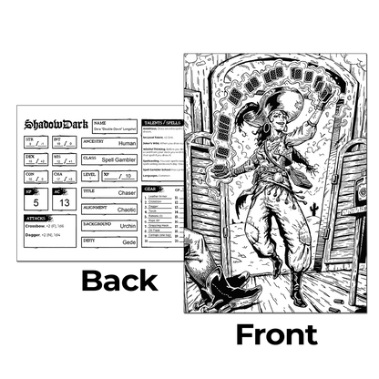 Elemental Storm Premade 1st-Level Characters Shadowdark PDFs