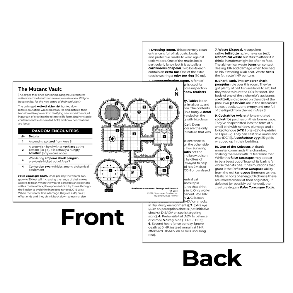 Battlezoo Adventures: Strange and Unusual Shadowdark PDFs
