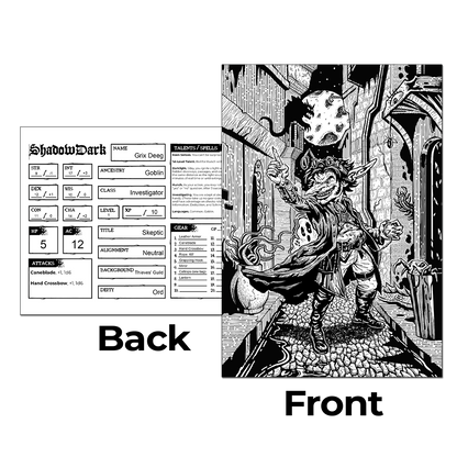 Strange and Unusual Premade 1st-Level Characters Shadowdark PDFs