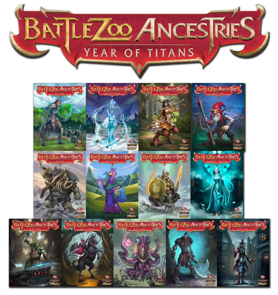 Battlezoo Ancestries: Year of Titans Foundry VTT