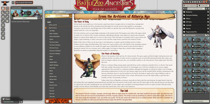 Battlezoo Ancestries: Year of Legends PDF & Foundry VTT