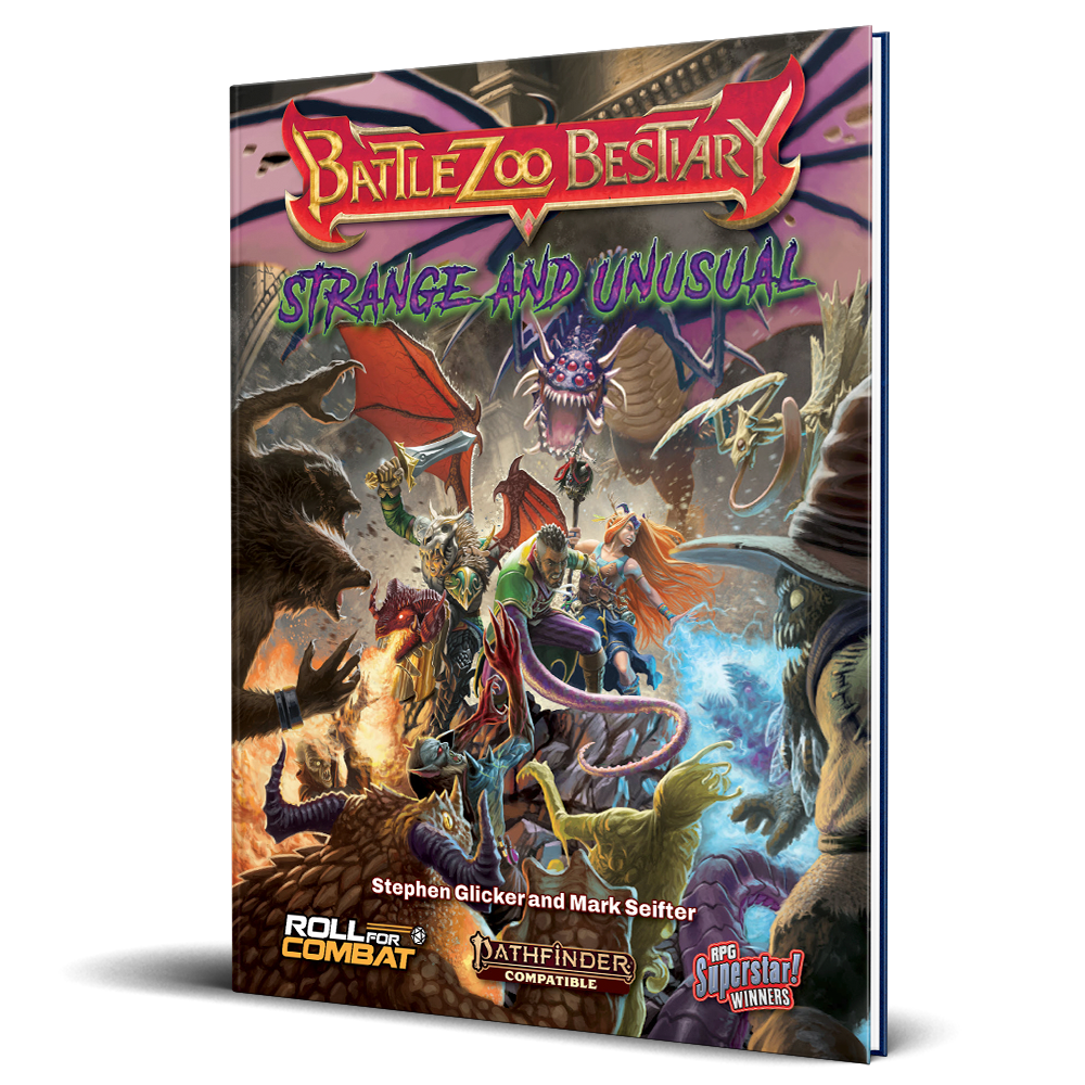 Battlezoo Bestiary: Strange & Unusual Hardcover & PDF – Roll For Combat