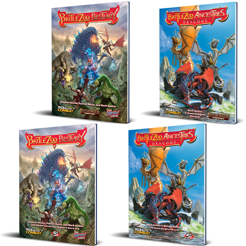 Bundle: Battlezoo Bestiary & Ancestries: Dragons Hardcovers & PDFs