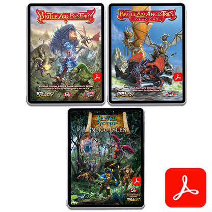 Bundle: Battlezoo Bestiary, Ancestries: Dragons & Jewel of the Indigo Isles PDFs